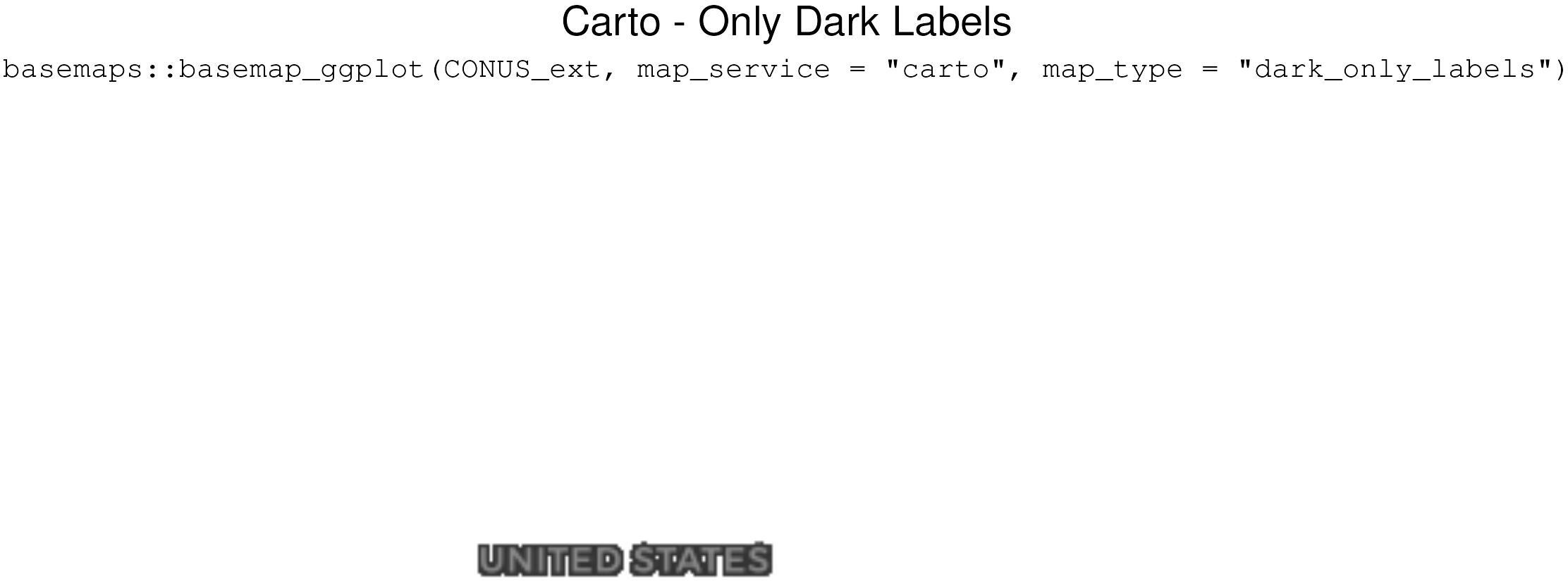 Carto - Only Dark Labels