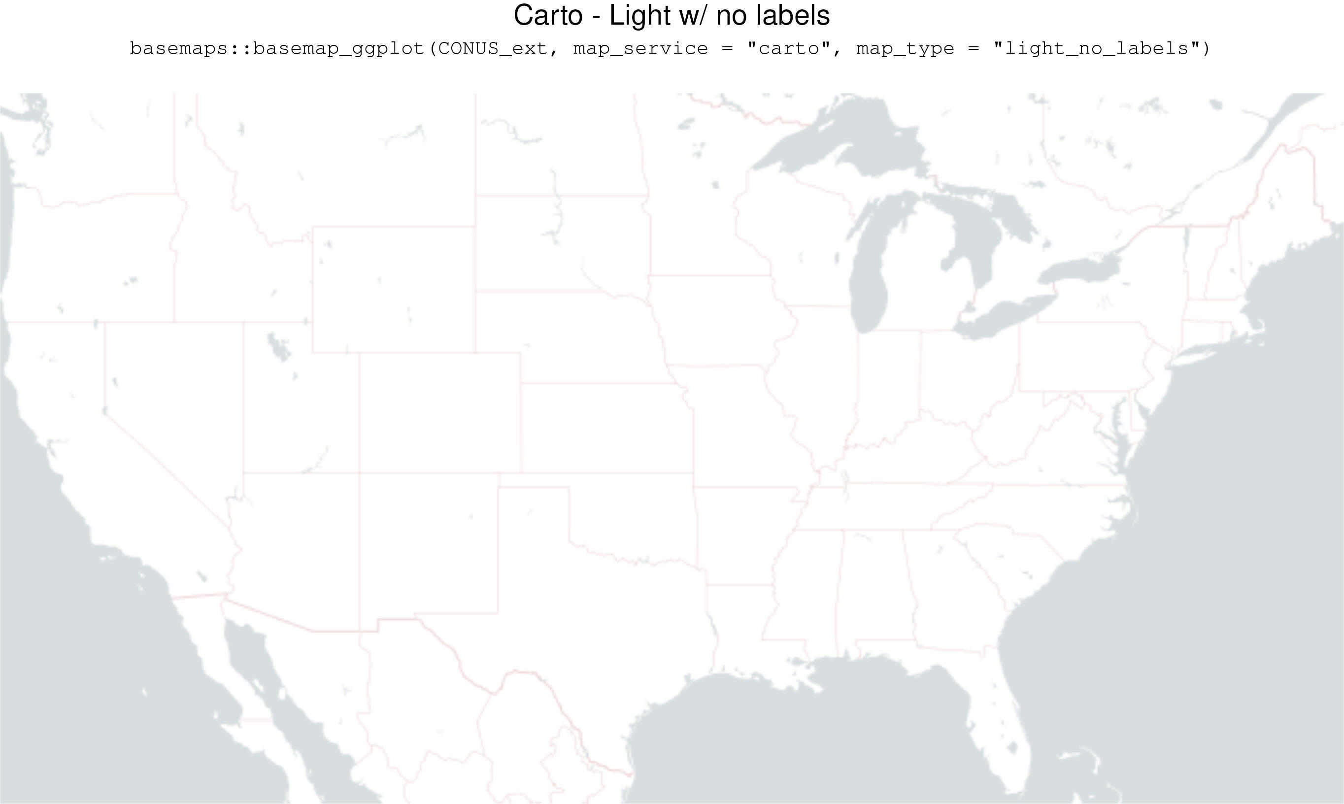 Carto - Light w/ no labels