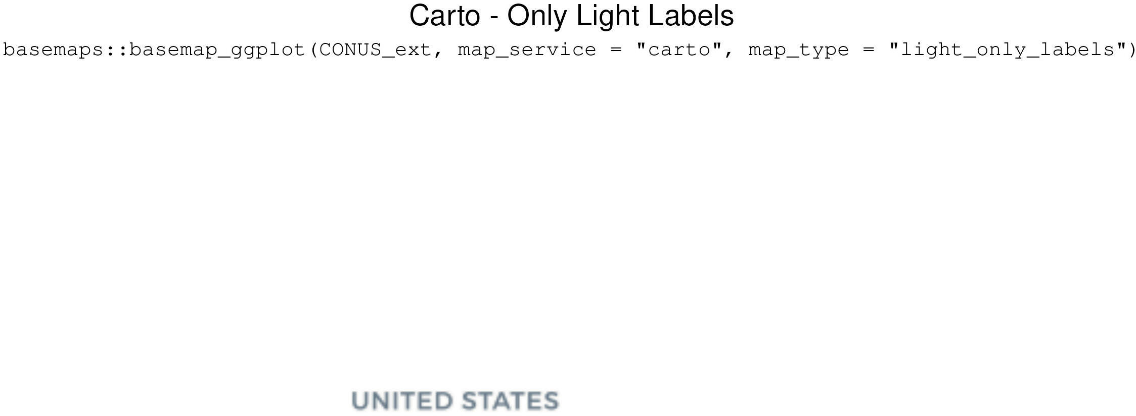 Carto - Only Light Labels