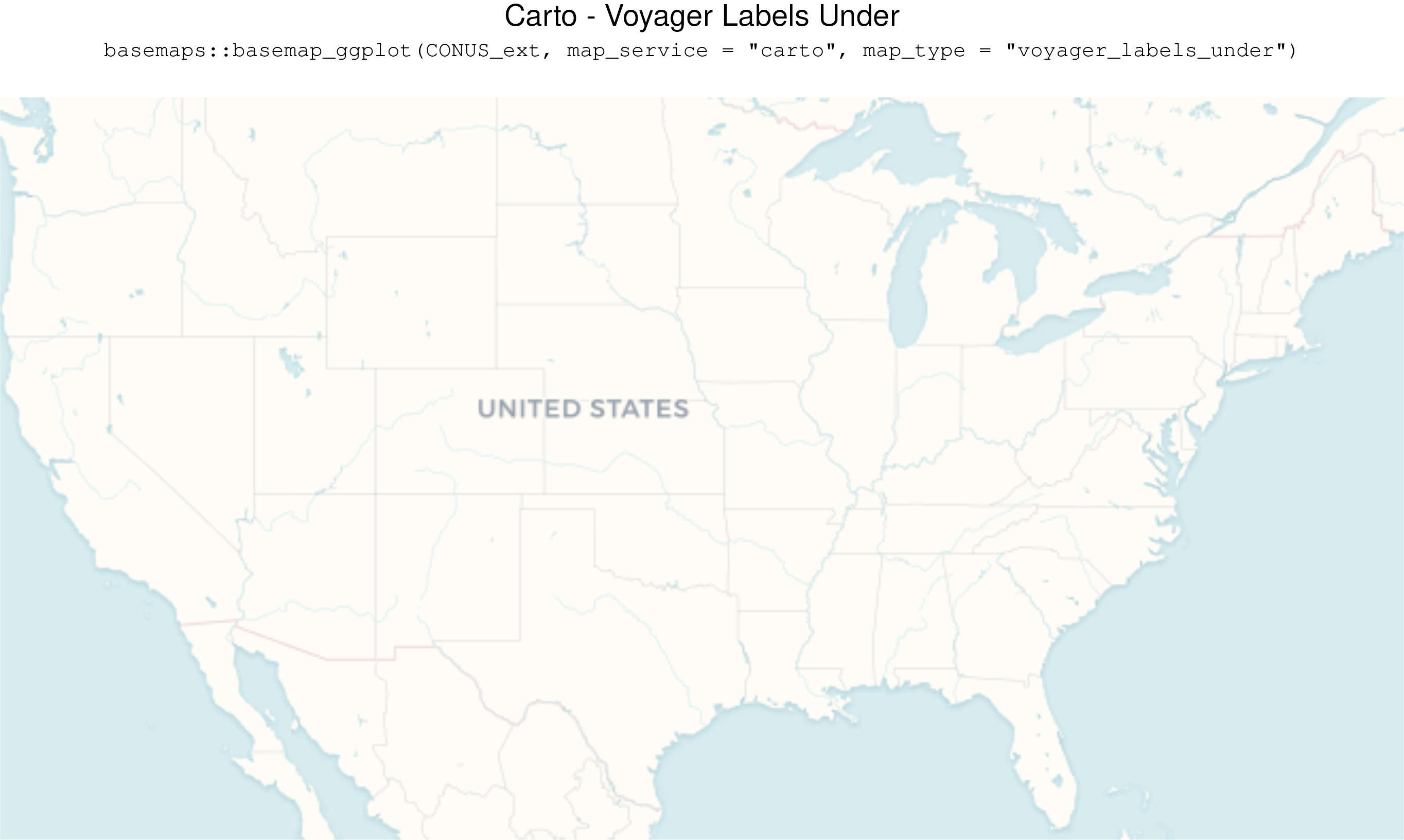 Carto - Voyager Labels Under