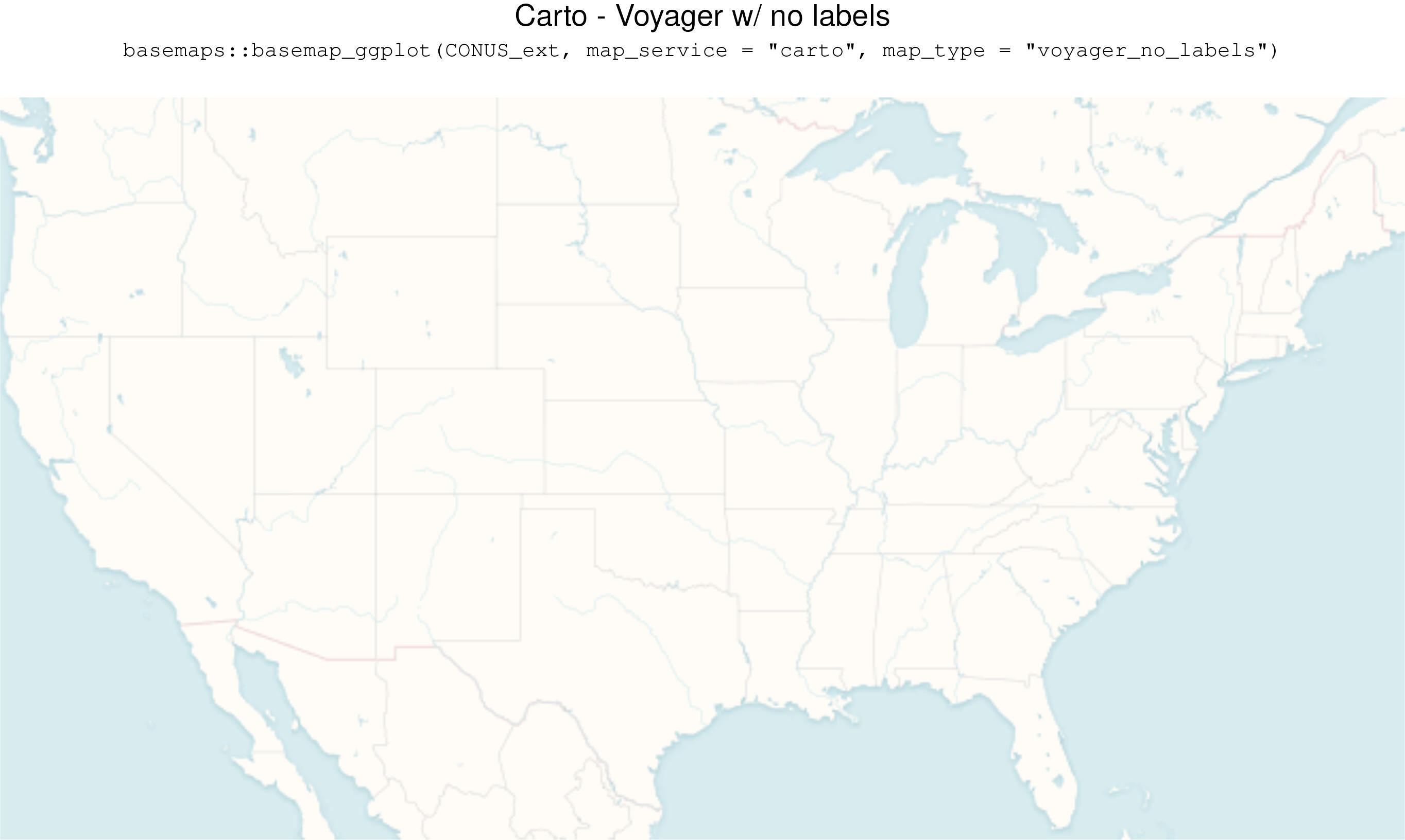 Carto - Voyager w/ no labels