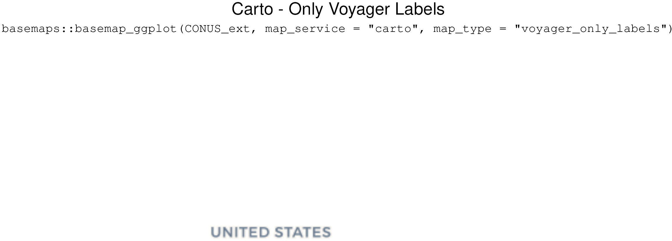 Carto - Only Voyager Labels