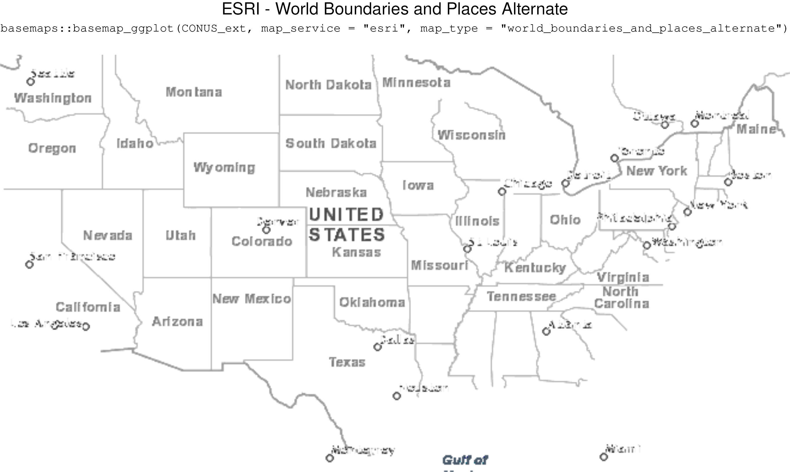 ESRI - World Boundaries and Places Alternate