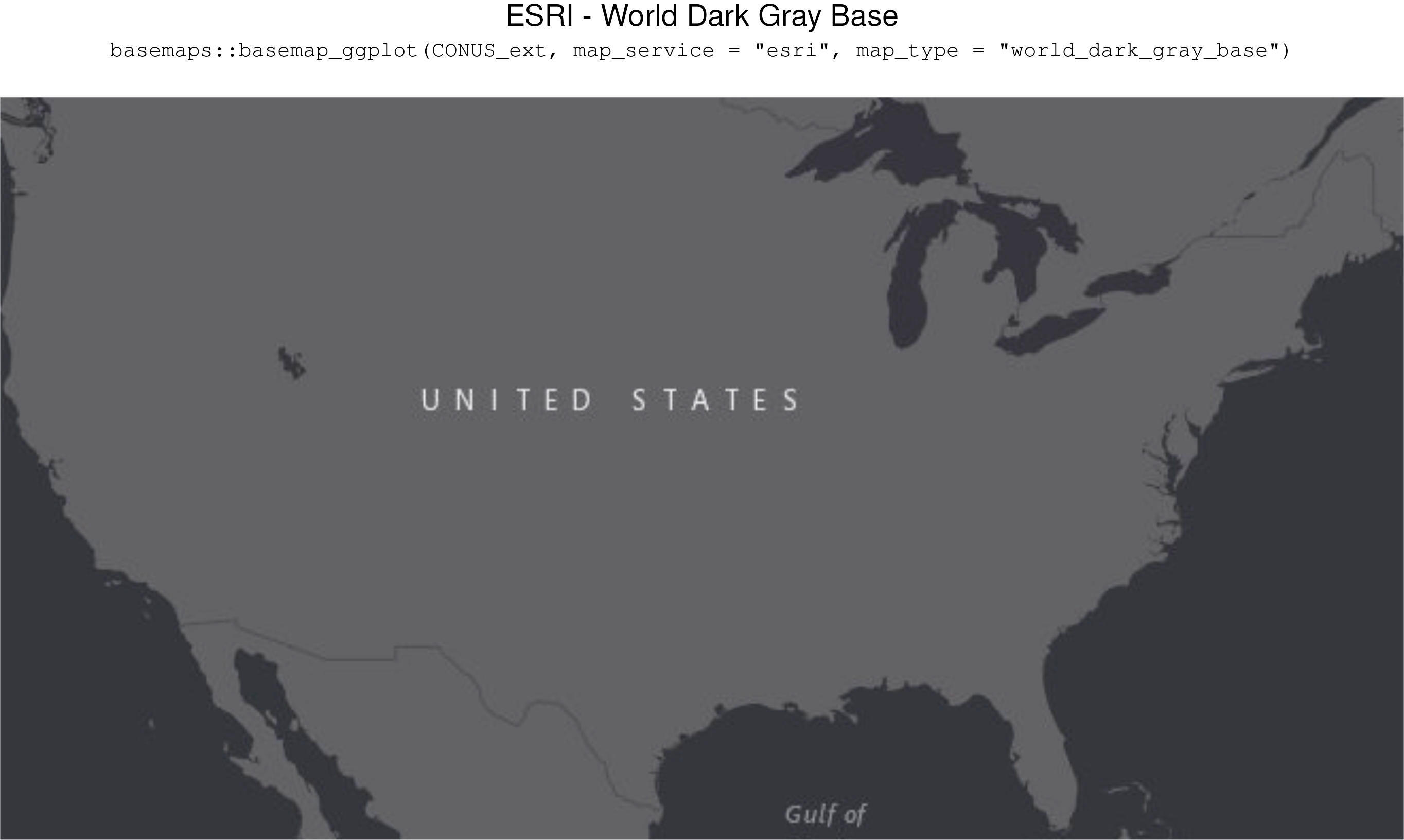 ESRI - World Dark Gray Base