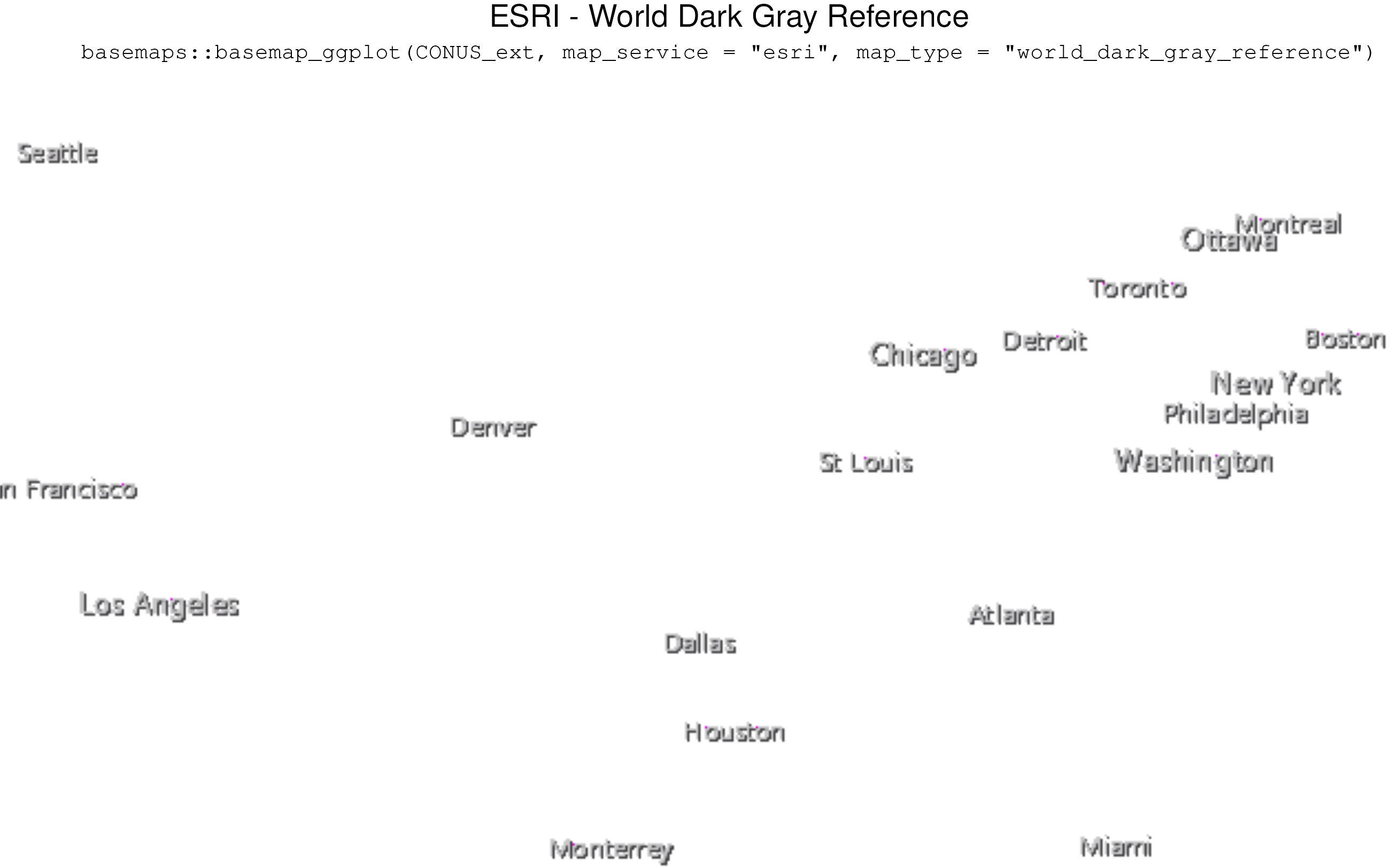 ESRI - World Dark Gray Reference