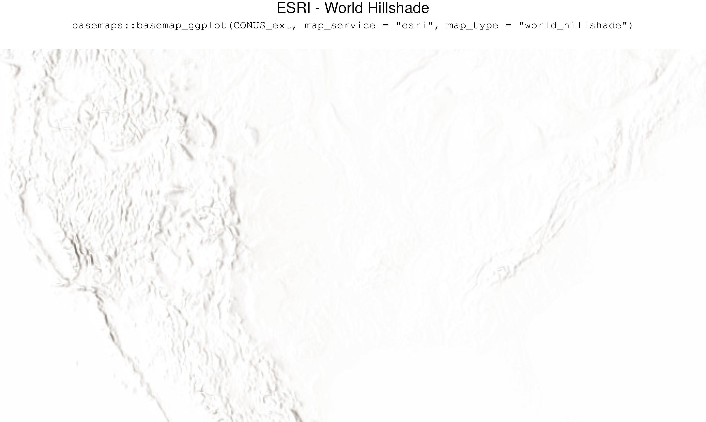 ESRI - World Hillshade
