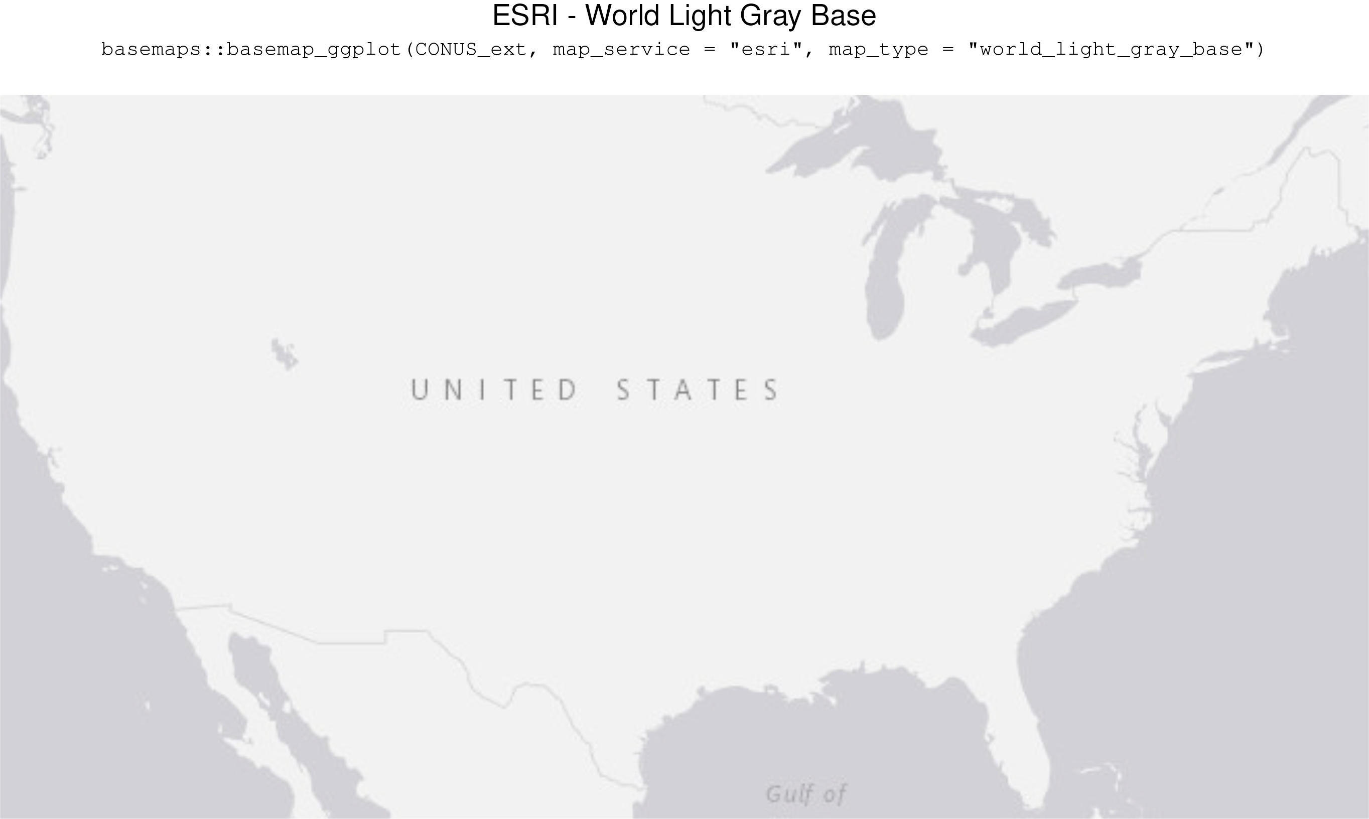 ESRI - World Light Gray Base