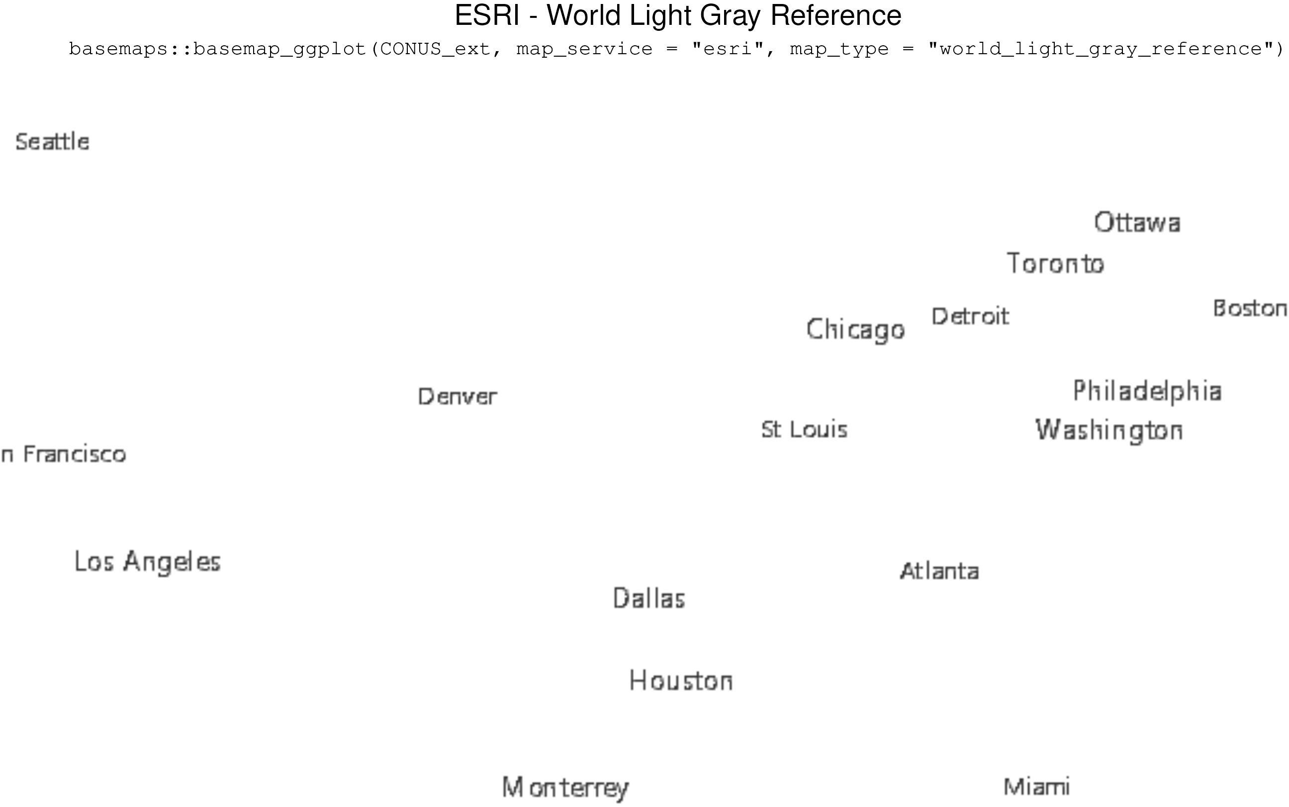 ESRI - World Light Gray Reference