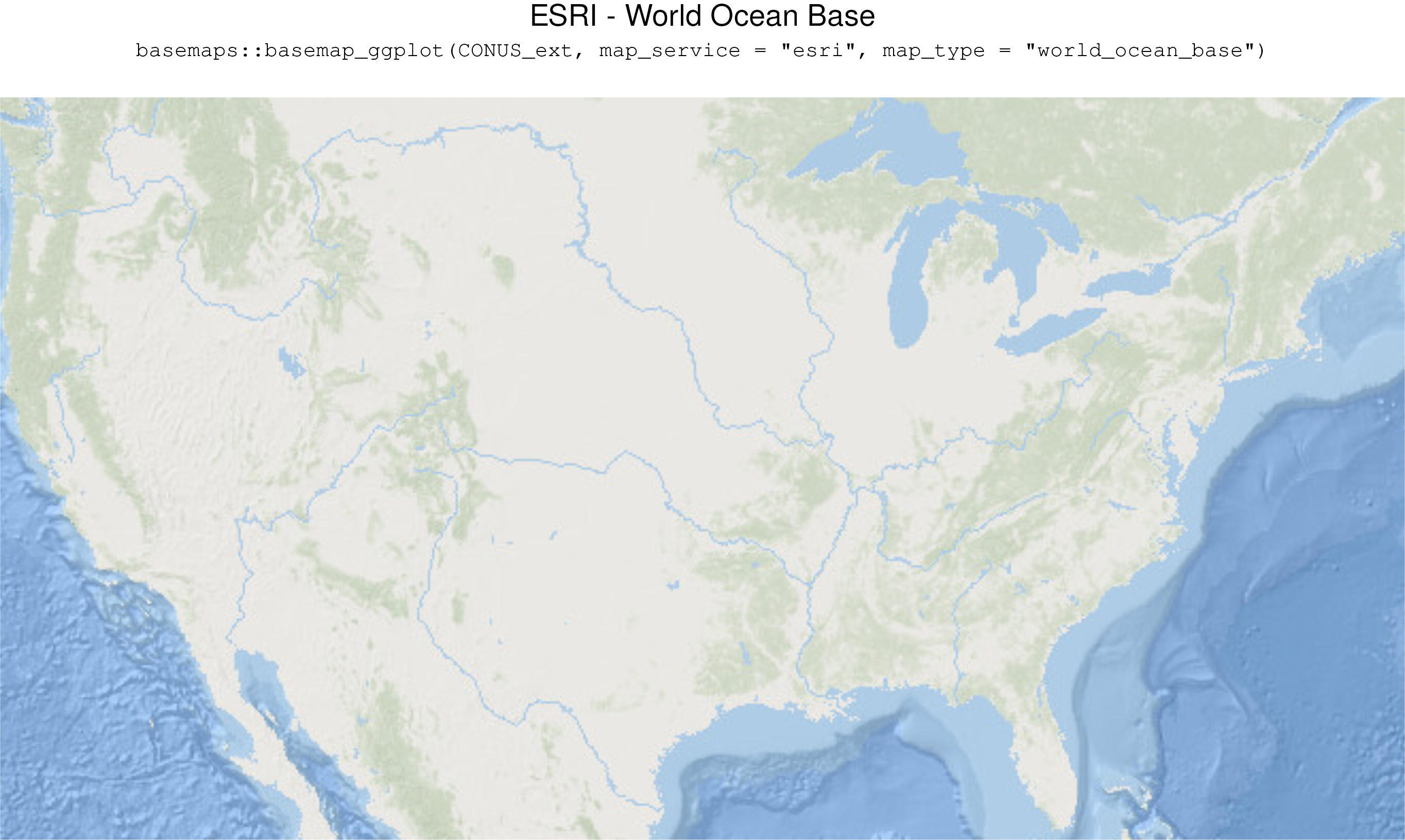 ESRI - World Ocean Base