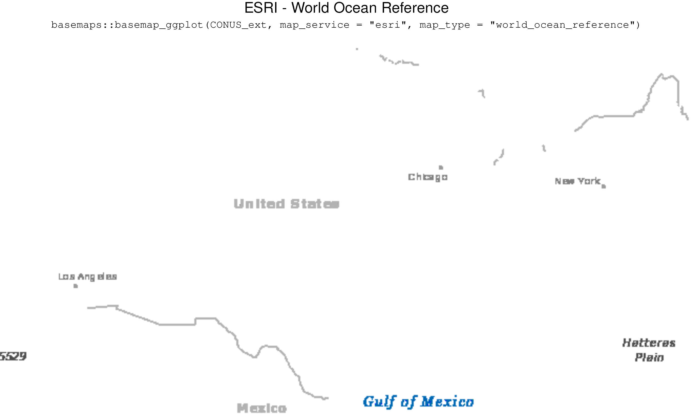 ESRI - World Ocean Reference