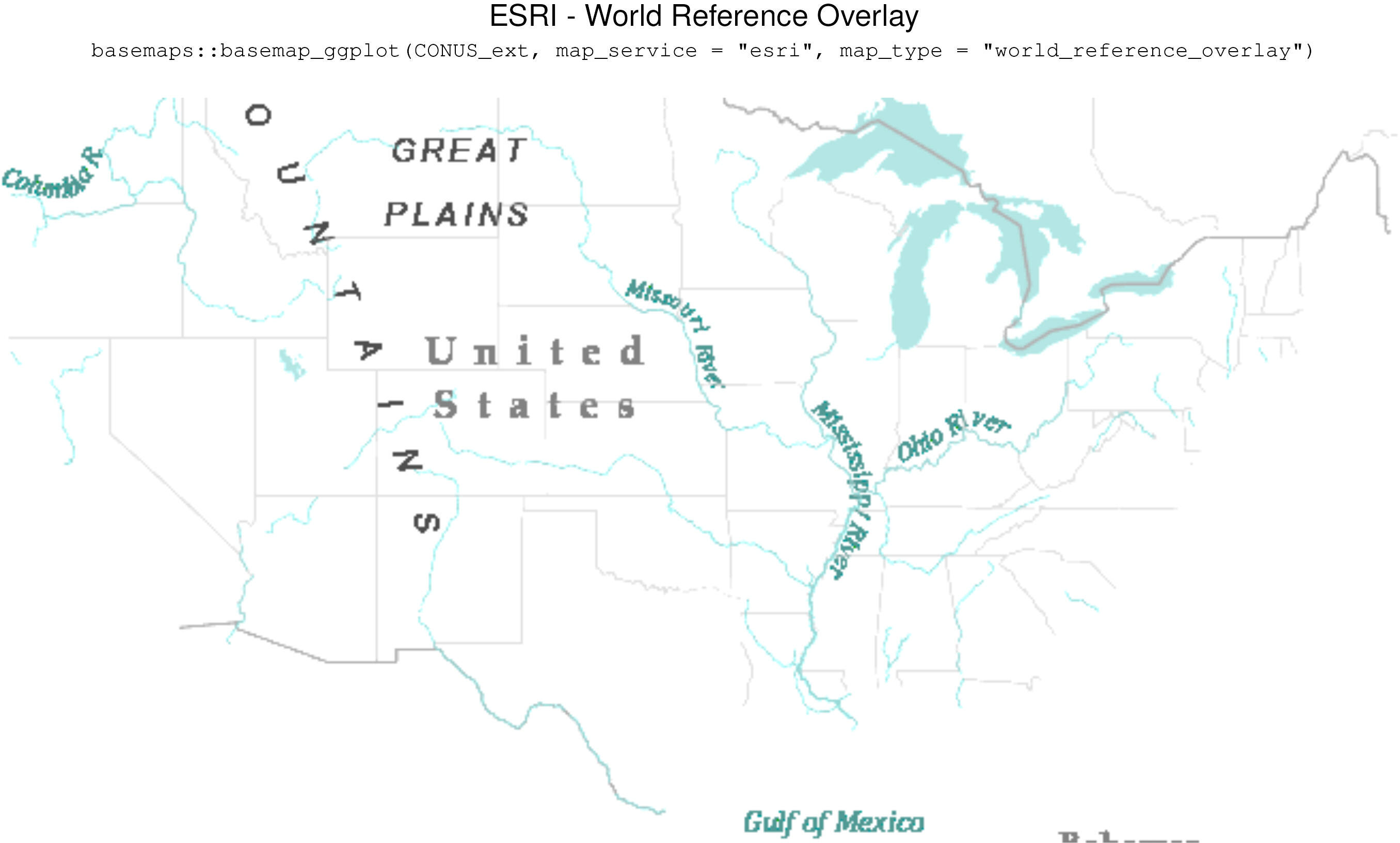 ESRI - World Reference Overlay