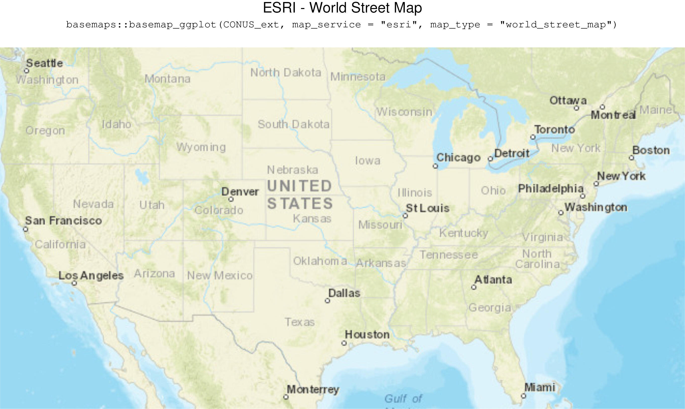 ESRI - World Street Map