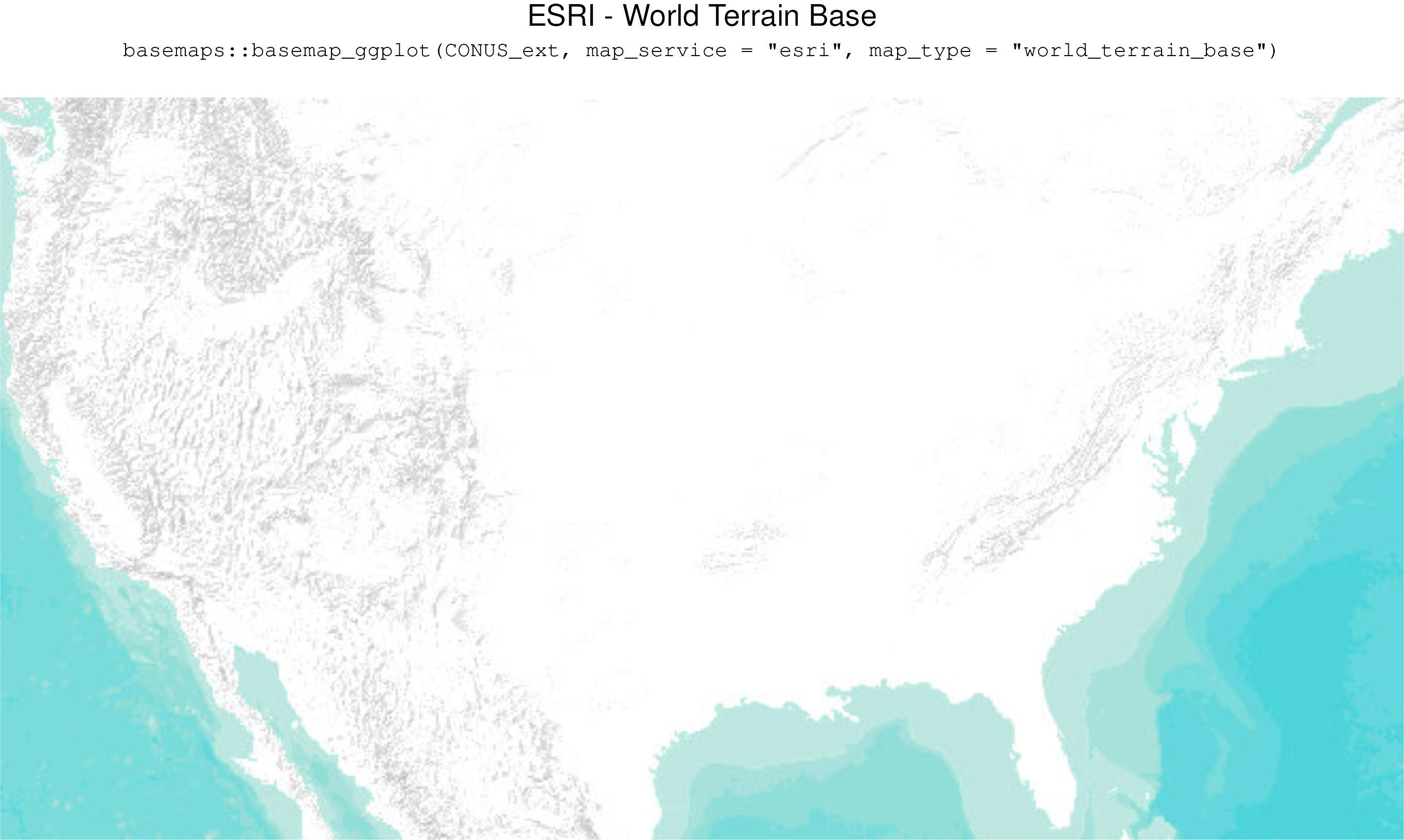 ESRI - World Terrain Base