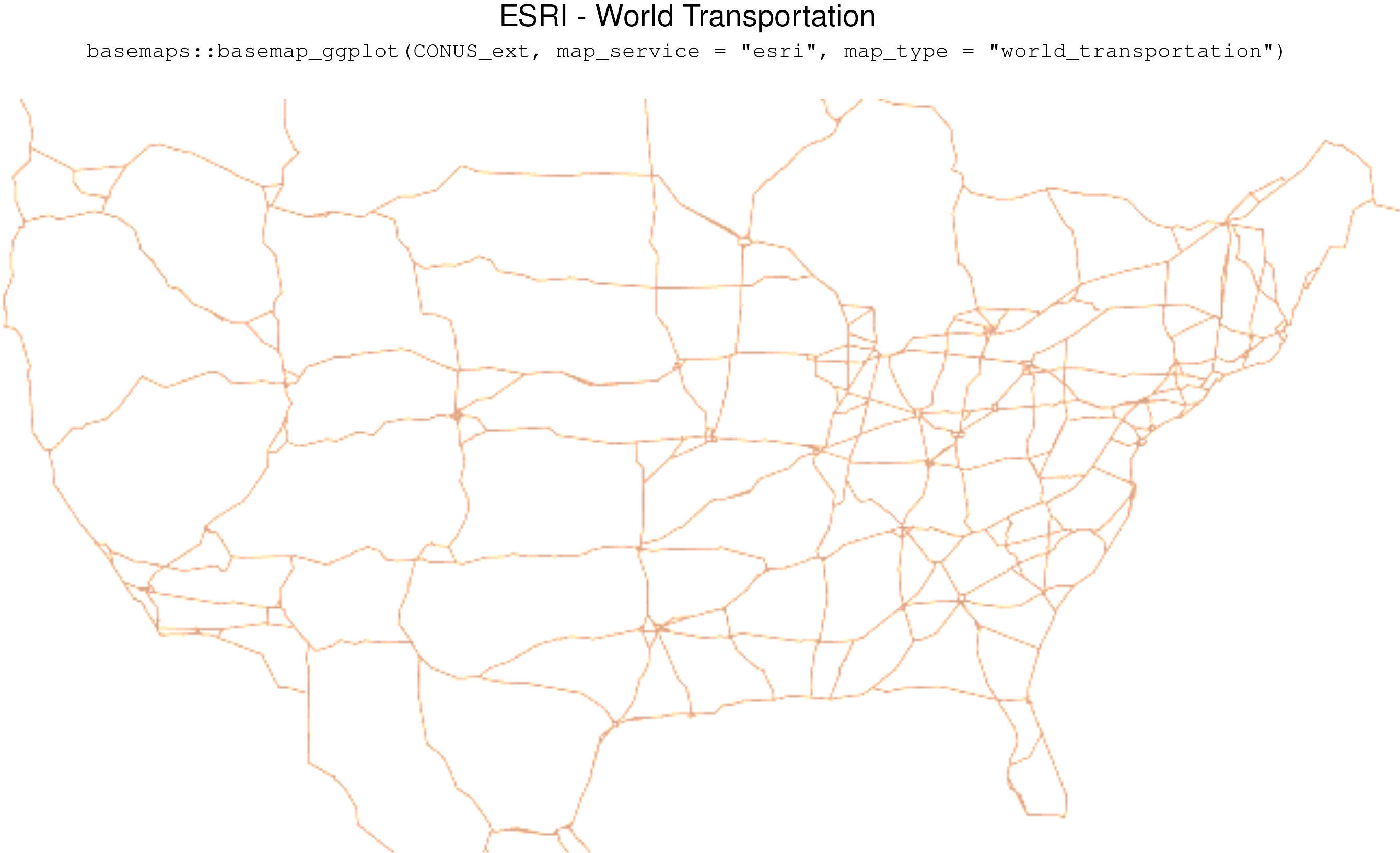 ESRI - World Transportation